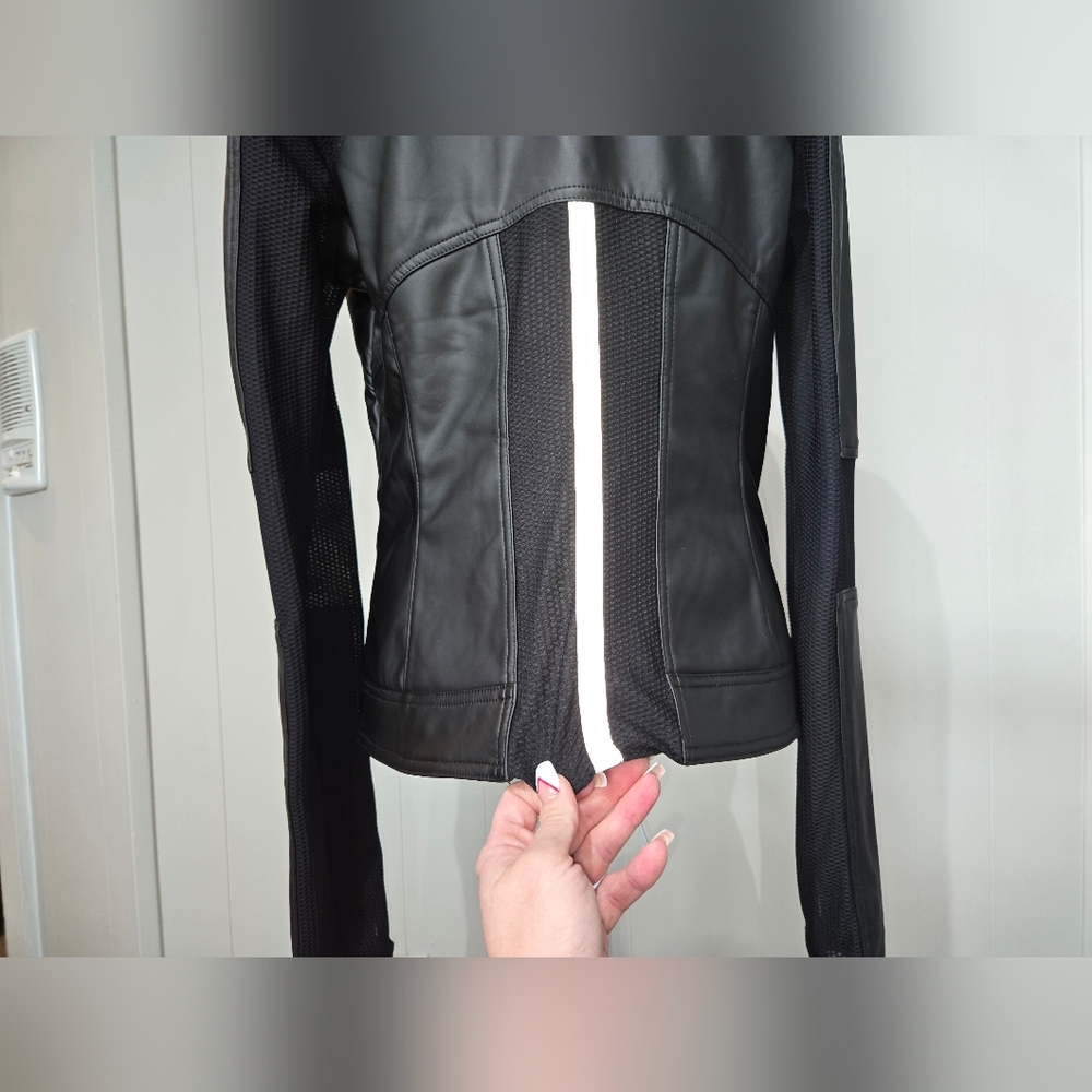 Blanc Noir Black Leather Jacket - Picture 4 of 10